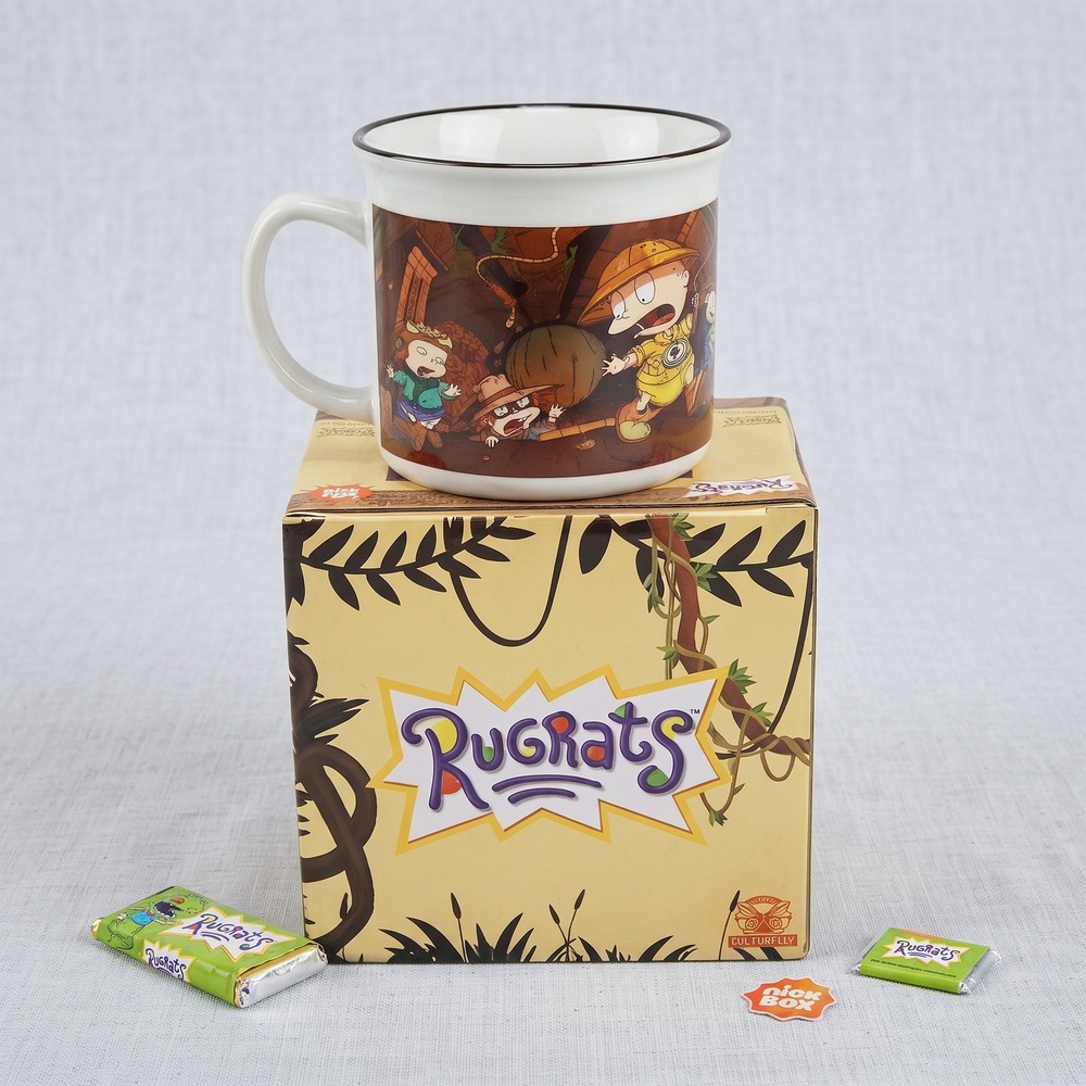 New Rugrats Okey‎ Dokey Jones Adventure Ceramic Mug 90s Nostalgia Nick Box